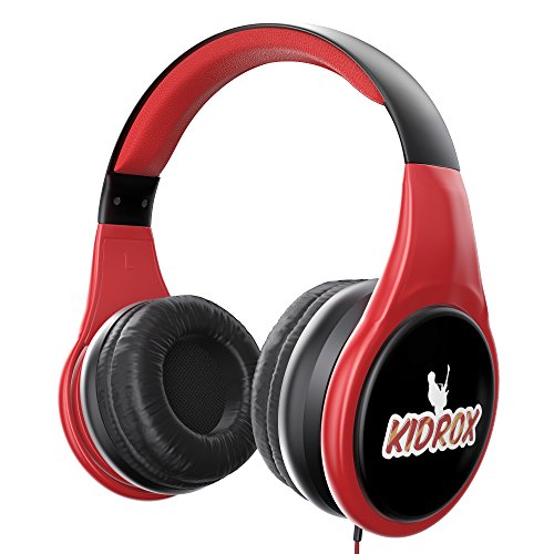 KidRox RS4 Kids Headphones 85dB Volume Limited Adjustable and Safe Hearing Protection Tangle