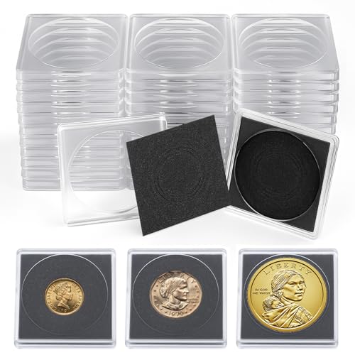 100 unidades estuches para colección de monedas COMNICO miniatura 1