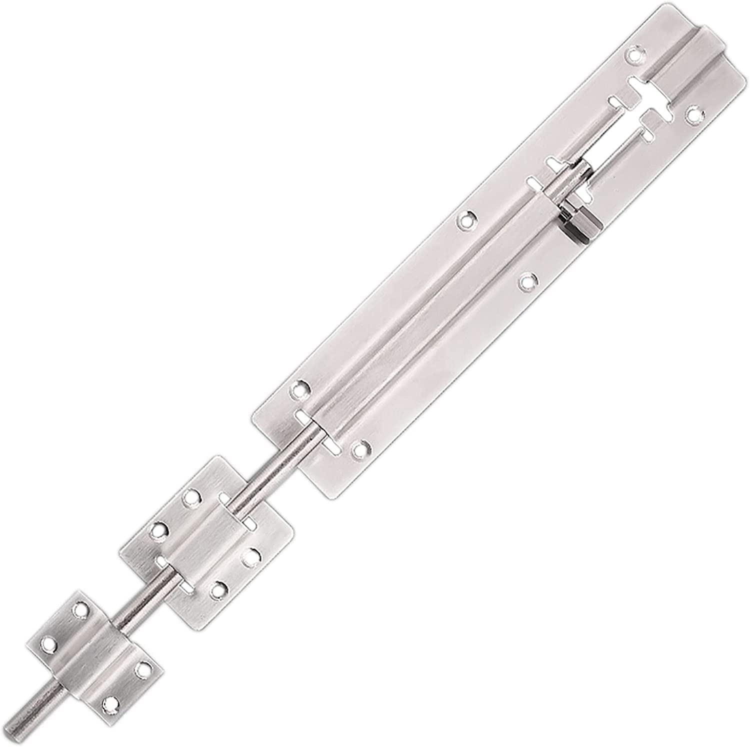 Sliding Door Latch Locks, Stainless Steel Door Lock Barrel Bolt Slide Latch for Door Gate 4-12 Inches(12 inches)