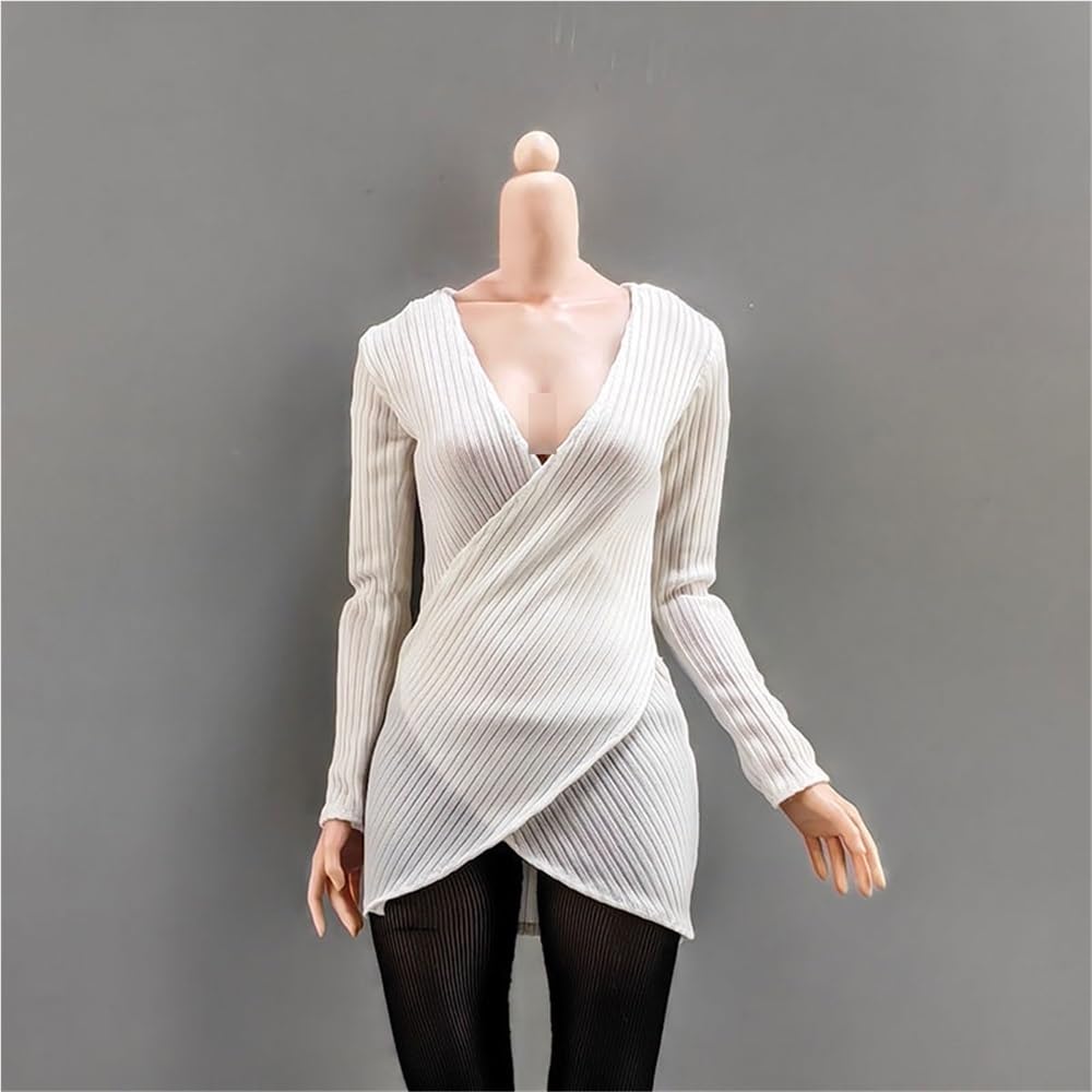 Costume de poupée en tricot manches longues vêtement blanc figurine 30.5 cm AMITD