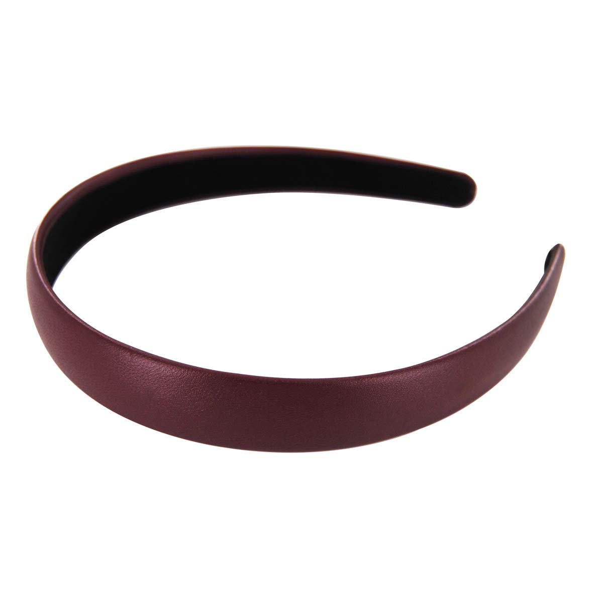 axy HR27CS Classic Vintage Leather Hair Band, wine red, 45 count (Pack of 1) - Image 2