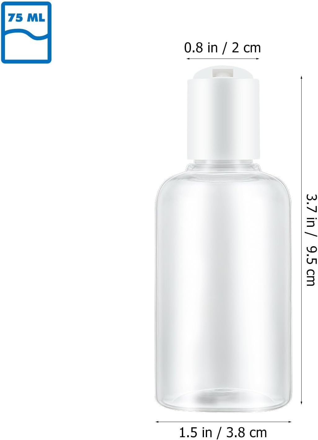 ORFOFE 12pcs Ml Refillable Press Bottle for Facial Toner and Makeup Remover