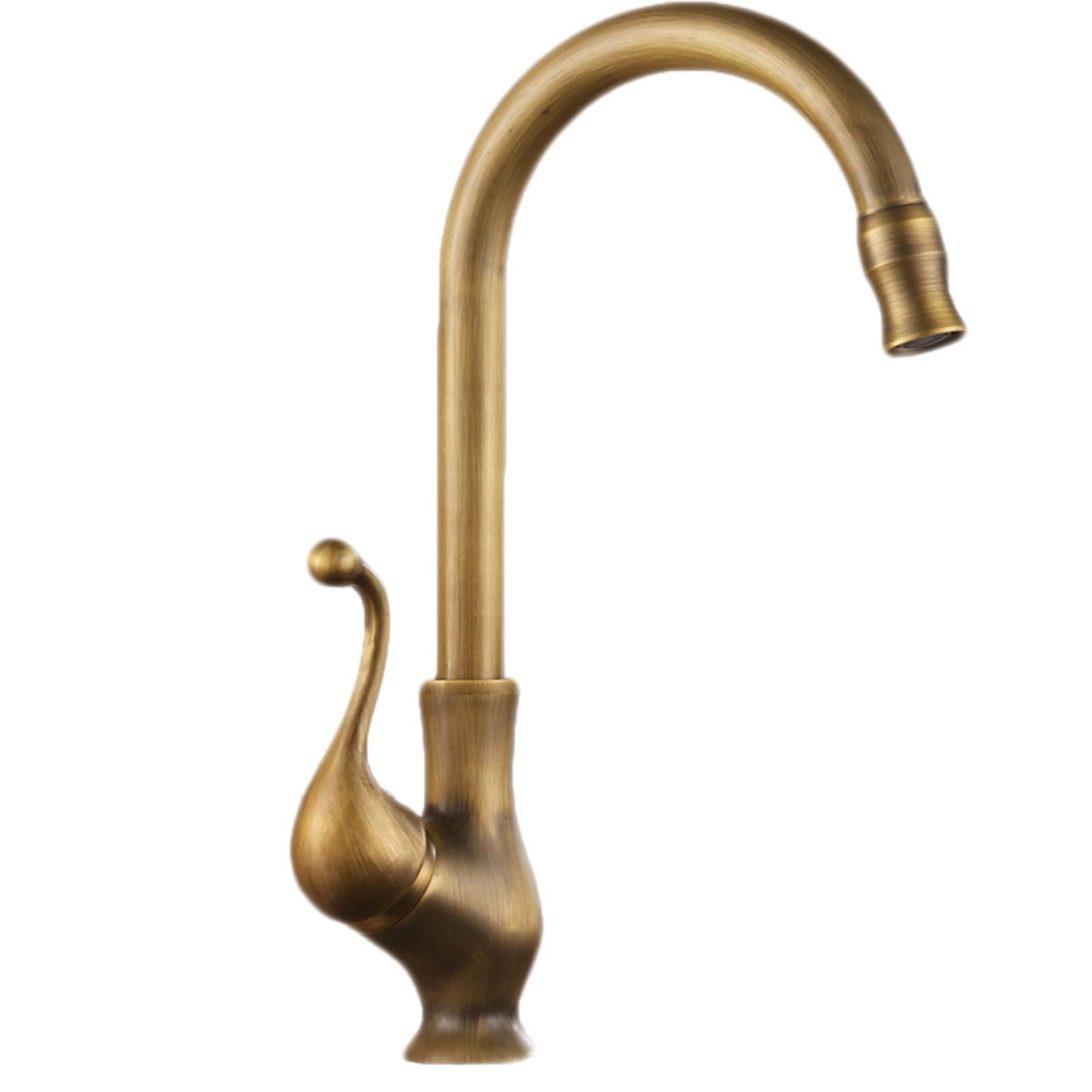 Robinet de cuisine en laiton au design vintage mitigeur d'évier haut de gamme