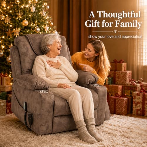 Image of Oversized Power Lift Recliner for Big & Tall, 400 LBS, 25 inch Wide