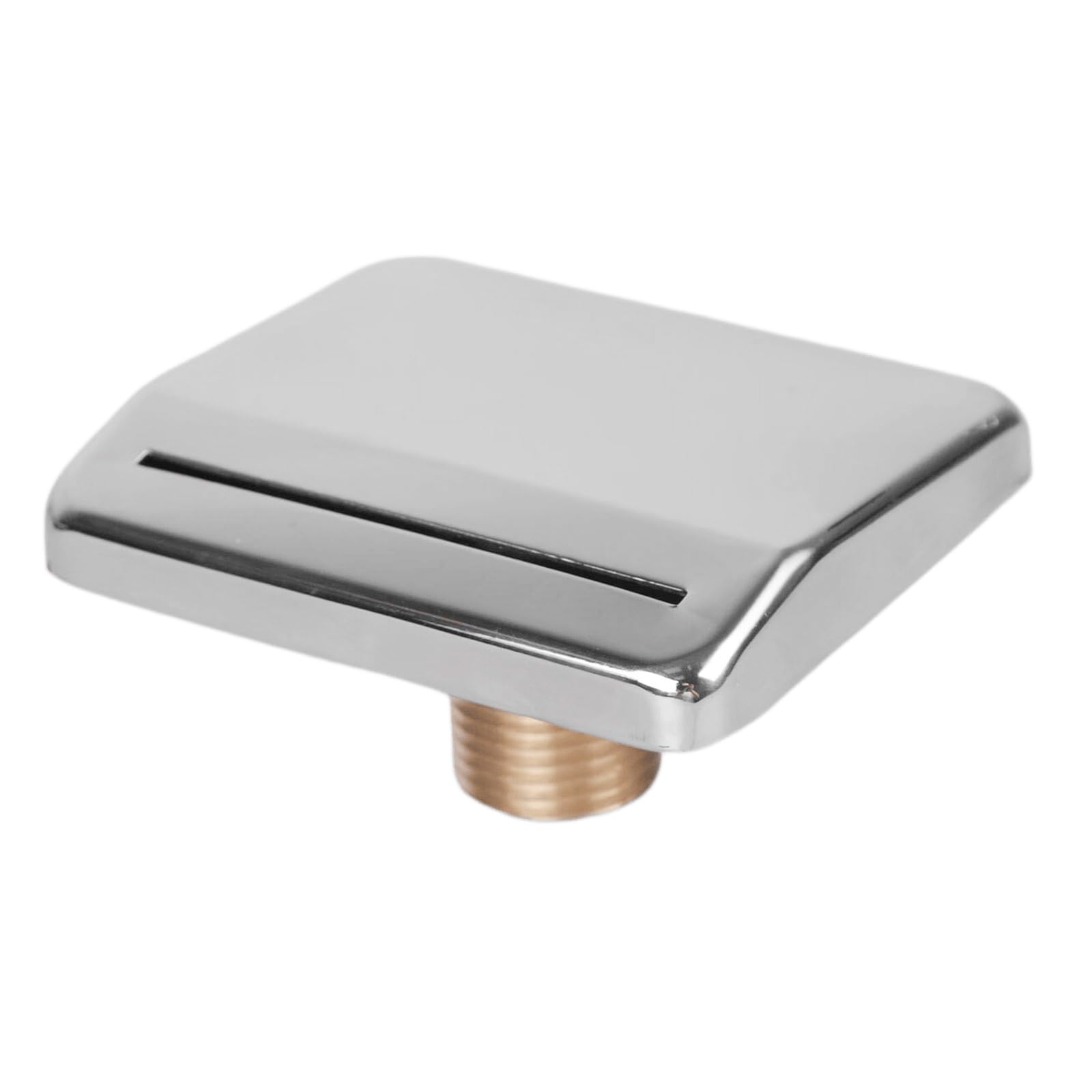 NRVTRE Rustproof Stainless Steel Square Waterfall Spout for Bath and Pool Offering Gentle Cascading Water Flows Experiencing Bathtub Flood Tap