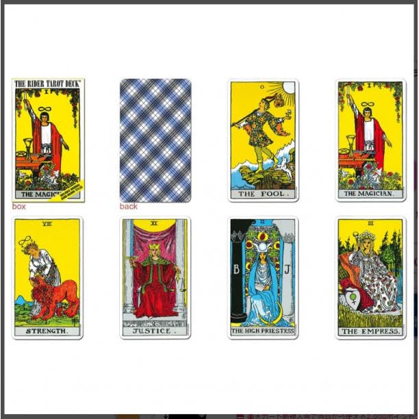 Amazon.co.jp: タロットカード ライダー版 占い ウェイト版 オラクル