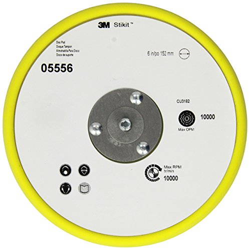 Disco pad 3M Stikit 6 para lijadora rotorbital con rosca externa 5/16-24 de perfil bajo