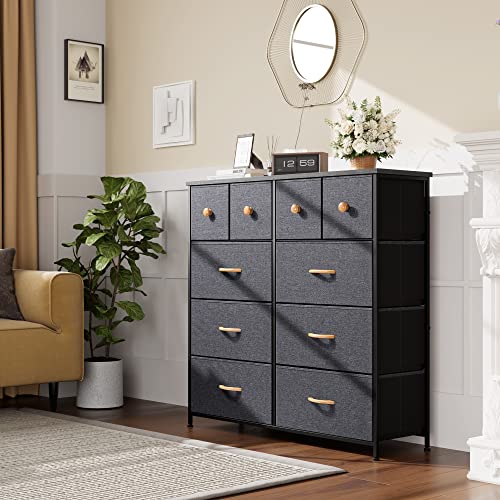 image for Nicehill Dresser for Bedroom with 10 Drawers, Storage Drawer Organizer