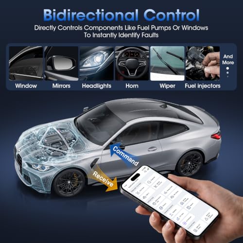 Image of XTOOL A30M OBD2 Scanner Bluetooth, Bidirectional Scan Tool, 26 Resets