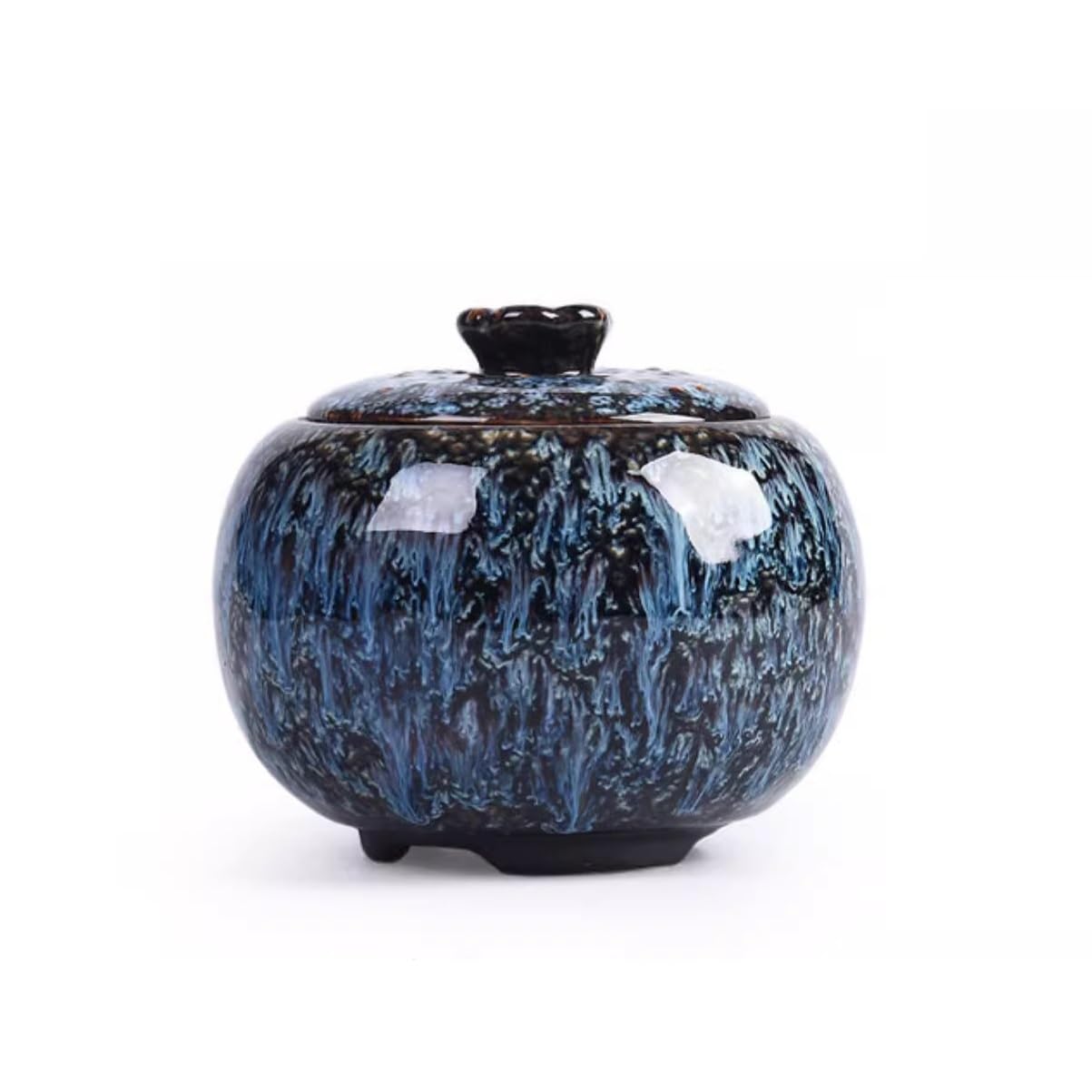 Zuccheriera in ceramica, mini barattolo da viaggio portatile sigillato per servire caffè macinato, tè, zucchero, sale e altro ancora