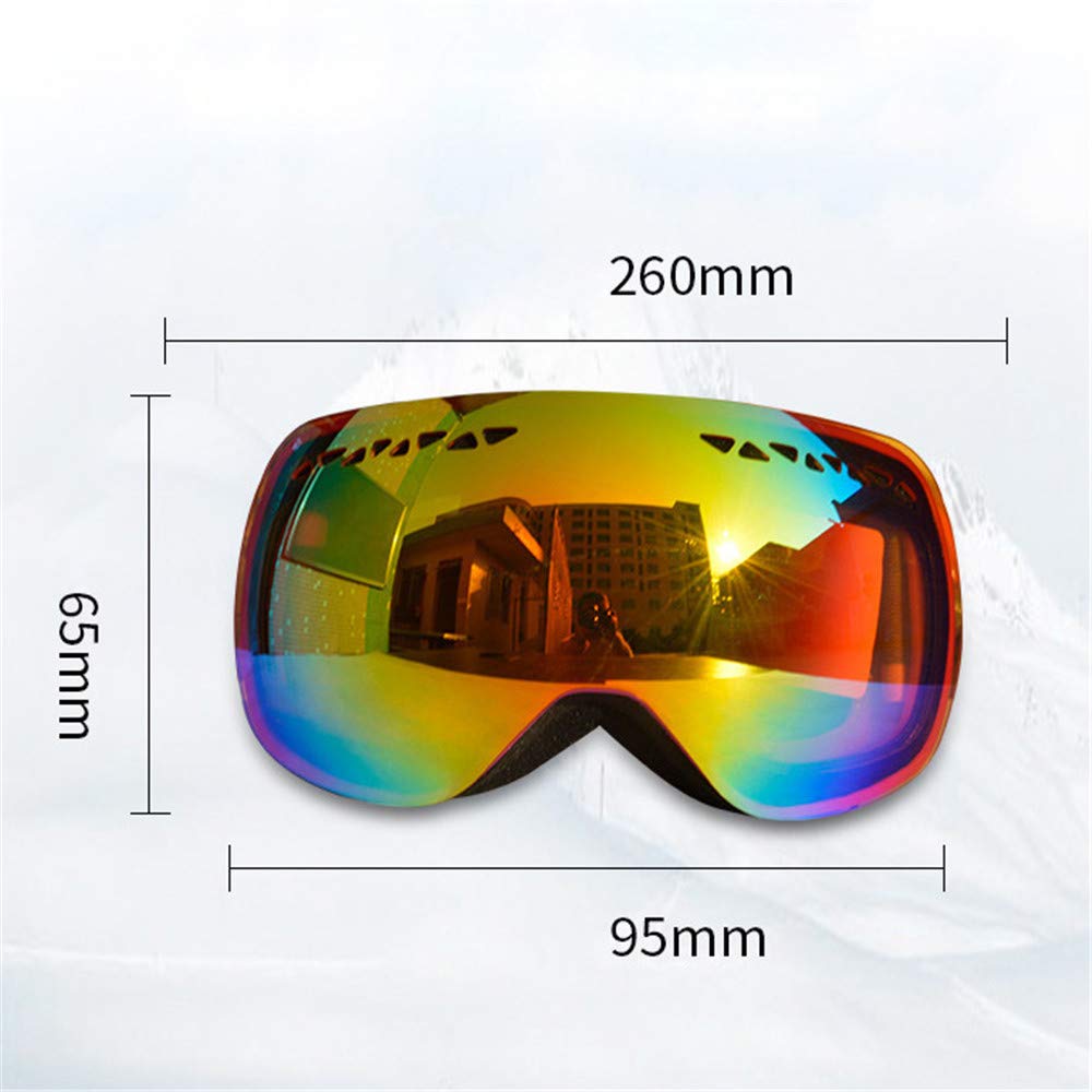 Lunettes de Ski d'extérieur pour Enfants, Lunettes de Snowboard, Lunettes de Ski Double Couche antibuée UV400, Lunettes de Vent d'extérieur