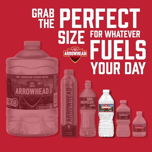 Image of Arrowhead Mountain Spring Water Bottles, 12 Pack - Still Bottled Water with Naturally Occurring Minerals for Taste - 16.9 Fl Oz