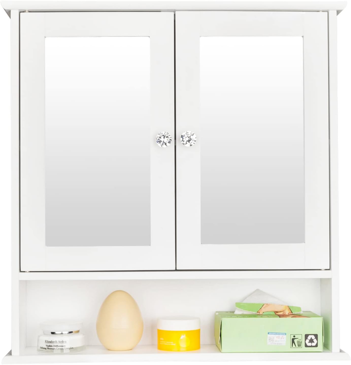 Kcelarec Bathroom Medicine with Mirror 2 Doors 3