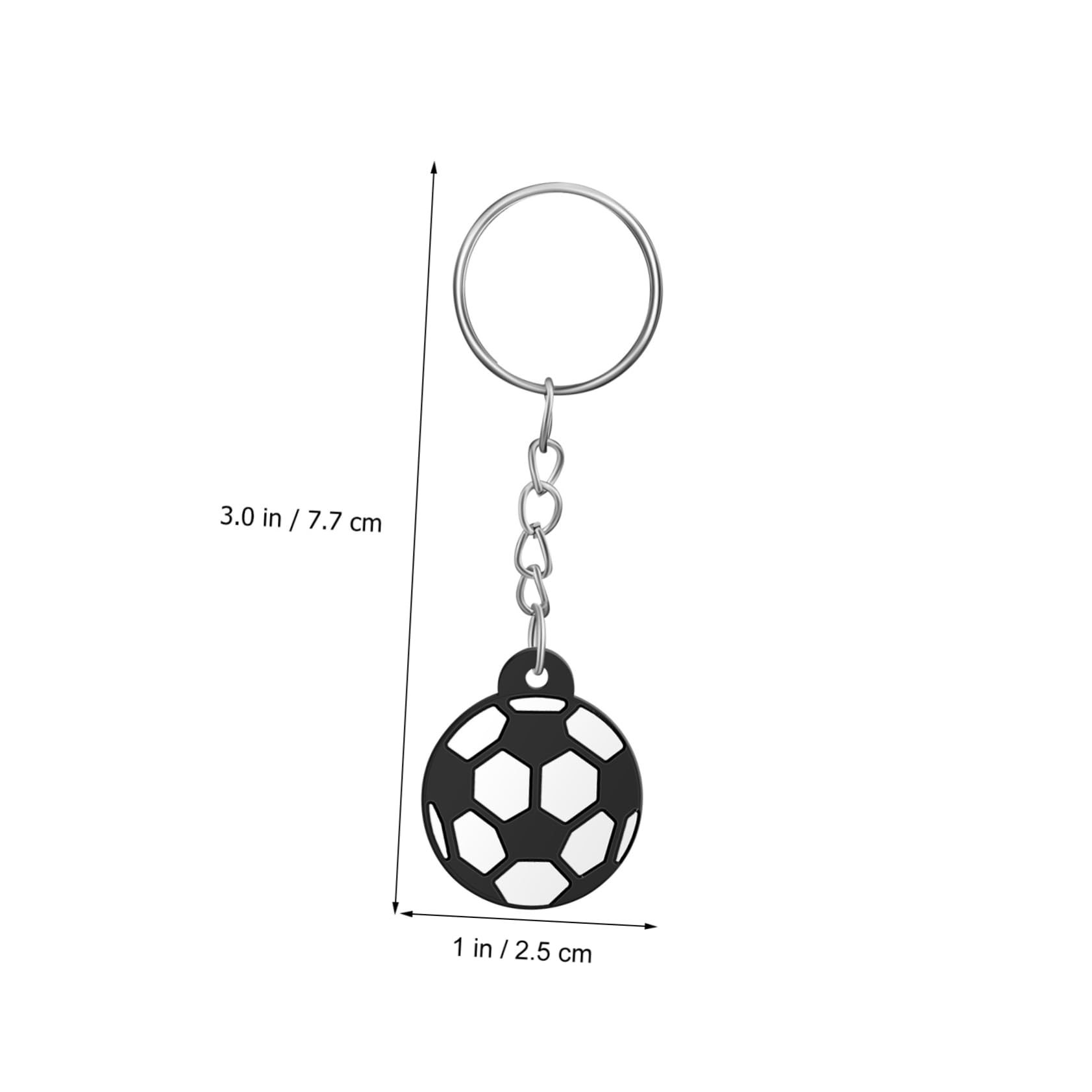 Toddmomy Fußball Schlüsselanhänger Pvc Soft Touch Sportliche Fußball Anhänger Mit Metallring Für Auto Und Rucksackschlüssel Leicht Und Strapazierfähig