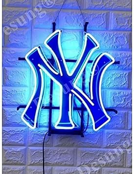 Neon Signs 17"x14" Yankees Neon Sign Light Lamp with HD Vivid Printing Tech Artwork A117NYYVVD