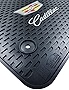 Lloyd Mats Heavy Duty Signature Rubber All Weather Floor Mats for Cadillac XT6 2020-ON (3PC - Fronts + Rear, Black)