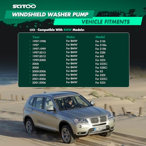 Image of SCITOO Windshield Washer Pump Assembly Fit For Audi For Q5