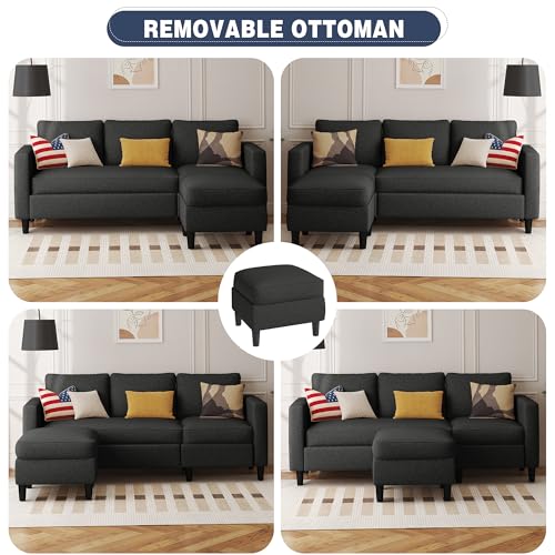 Image of Shintenchi Convertible Sofa Bed, Folding Futon Couch with Adjustable Backrest, Sleeper Recliner Loveseat, Modern Futon Couch, Sofa Cama, Couches for Living Room,Red