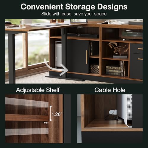 Image of ModernMate 63 inch Lateral File Cabinet with Lock,2-Drawer Home Office Storage