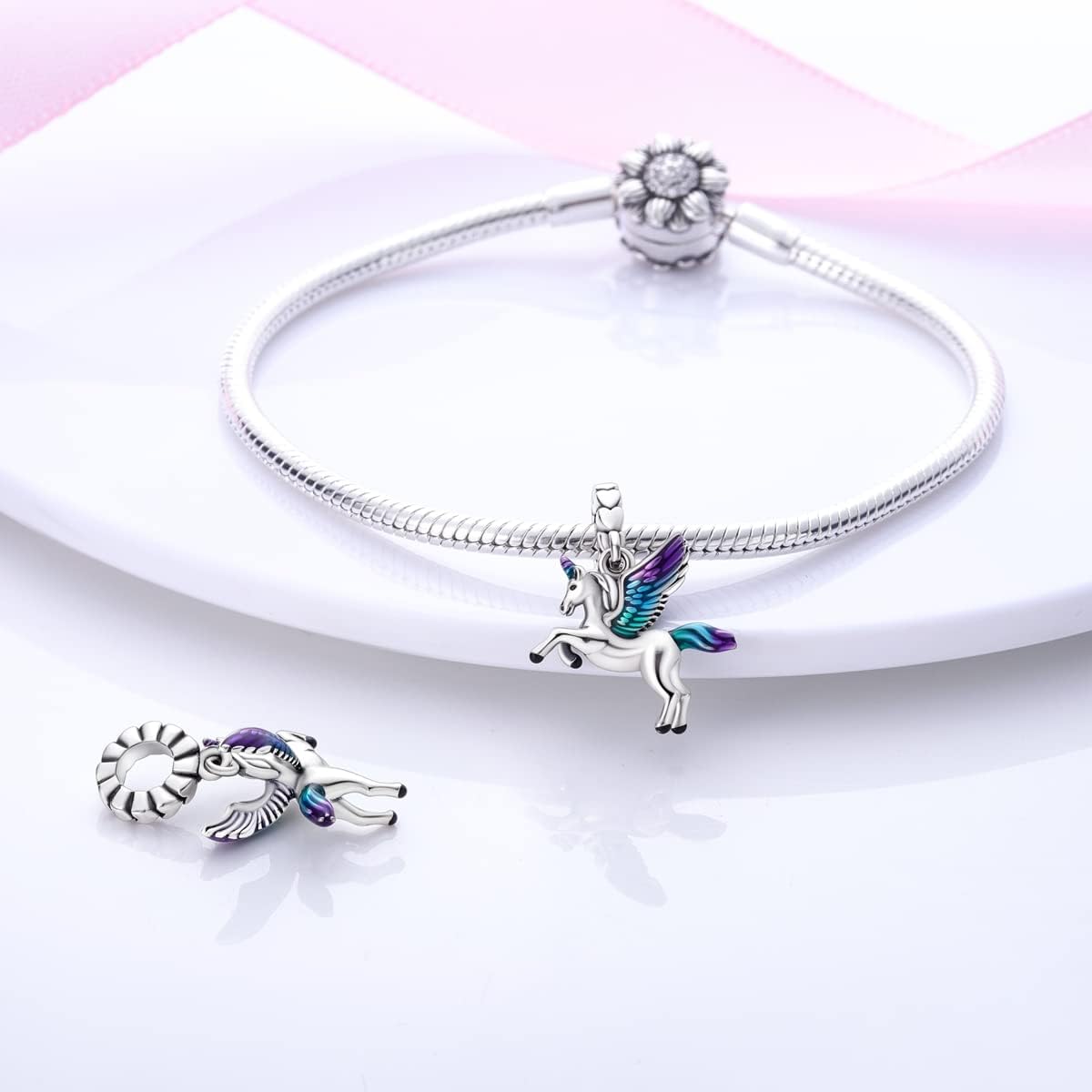 NARMO Happy Birthday Charms for Bracelets 925 Sterling Silver Heart Dangle Charms for Women - Image 2