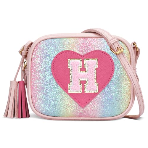 Image of KKXIU Birthday Gifts for Girls Initial Toddler Purse Cute Kids Crossbody Bag