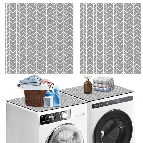 La mejor comparación de Walmart Linea Blanca Lavadoras - solo los mejores. 43 2 Fundas para Lavadora y Secadora para la Parte Superior, Alfombrilla Protectora para Lavadora, Resistente Polvo, Desgaste y Fuerte Absorción Agua, Adecuada para Lavadoras,...