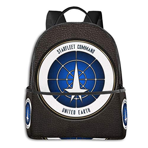 Star Trek Mochila escolar para hombres y mujeres se adapta a 14.5 pulgadas ligero portátil