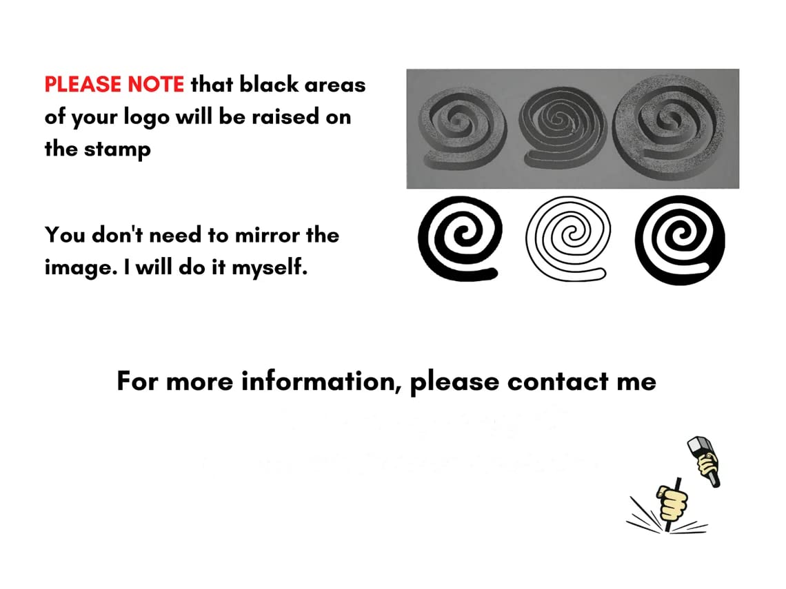 Custom Metal Stamp - Steel Hand Stamp, Jewelry Punch Stamp, Tiny Metal Stamp, Metal Punch Die, Blacksmith Touchmark