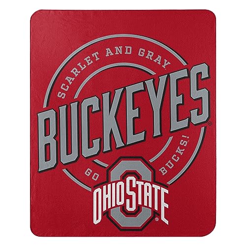Northwest NCAA Ohio State Buckeyes Unisex-Adult Fleece Throw Blanket 50 x 60 Campaign