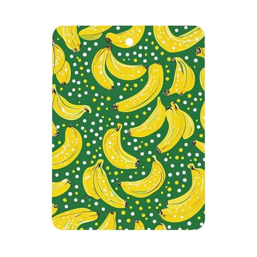 Banana Car Air Freshener Hanging Aromatherapy Tablets for Car Accessories Square