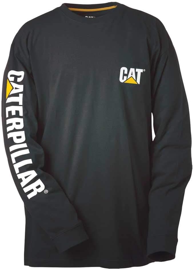 Caterpillar メンズ トレードマーク 長袖 Tシャツ