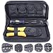 Amzdeal Crimpadora con 5 Pinzas Intercambiables 1*destornillador y 1 *caja de Almacenamiento...