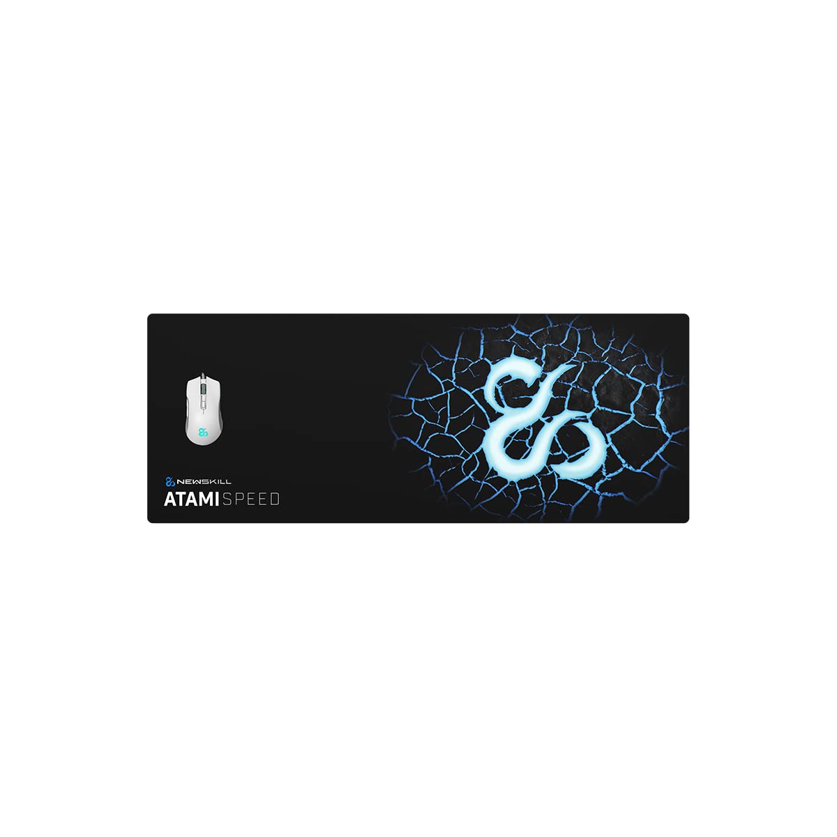 Newskill Atami Speed XL Professional Gaming Mat (Laser Cut Edge, Speed Surface), Black