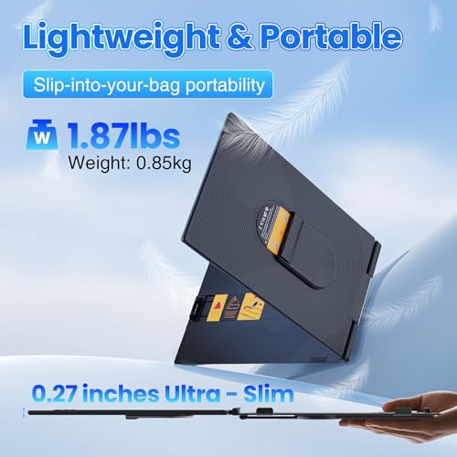 Image of Laptop Screen Extender, Ultra-lightweight 14 inch FHD 1080P IPS Dual Screen, Laptop Monitor Extender with USB-C /HDMI Port, Plug and Play Portable Monitor for 13-17 inch Laptops (Wins /Mac /Android / /Switch /PS5)