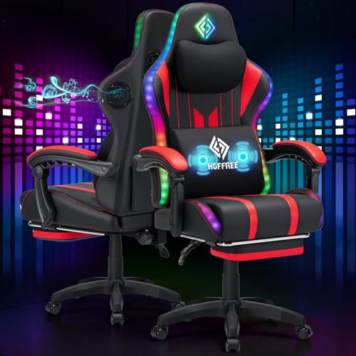 HOFFREE RGB LED Gaming Chair