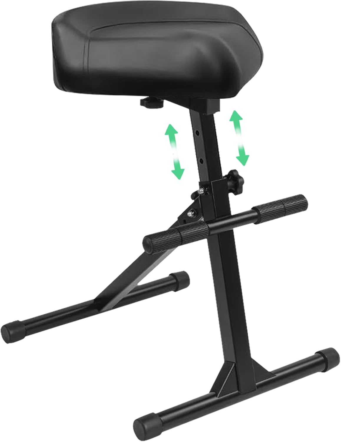 Pro Guitar Stool, Height Adjustable Saddle Seat, Musician Stool Guitarist Throne Guitar Chair, Black