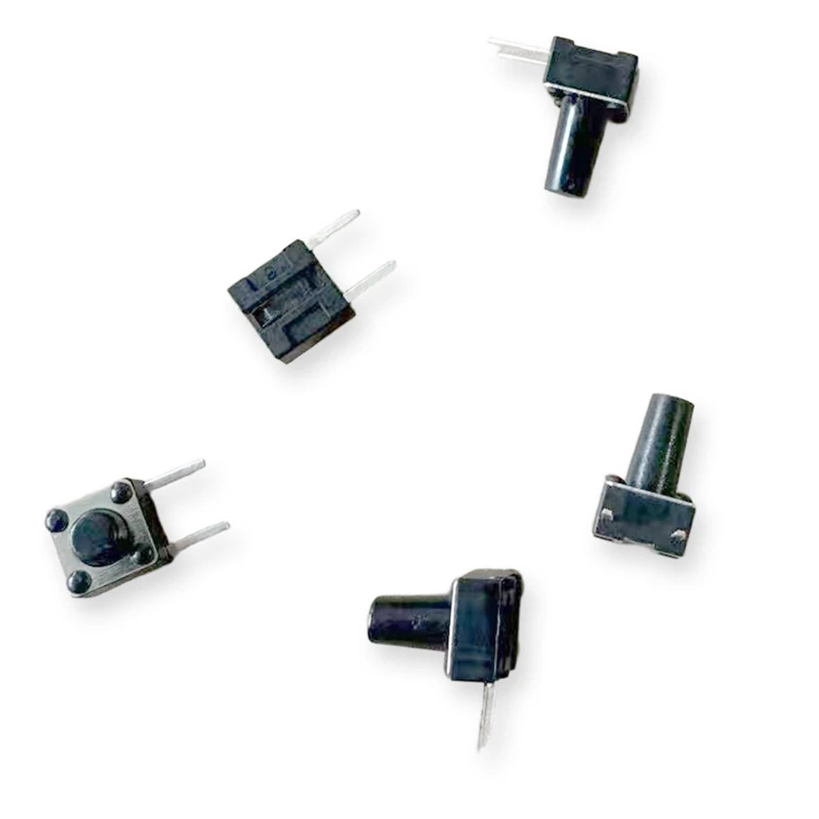 50 sztuk 6 x 6 (strona 2-pinowa) przełącznik dotykowy 6 x 6 x 4,3/4,5/5/5,3/5,5/6/7/8/9/10 mm DC12V/50mA typ poziomy miedziane stopy przełącznik przyciskowy mikrofon(K075i004-9.0)