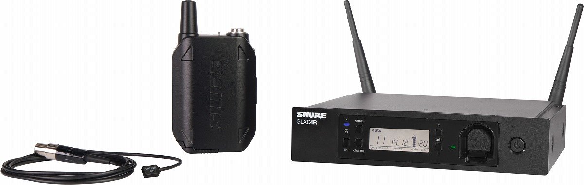 Amazon | SHURE ワイヤレスシステム GLX-Dシリーズ WL93 ラべ