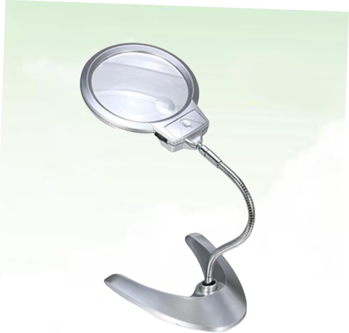 Uonlytech Glass Light Table Magnifier Illuminated Magnifier Table lamp with Lights Bracket Working lamp Bendable