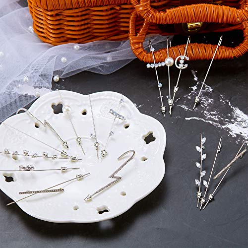 16 Pieces Ear Cuff Crawler Hook Earrings Set Pierced Earrings Assorted Ear Climber Crawler Hook Earrings For Women (Silver) #TOP6