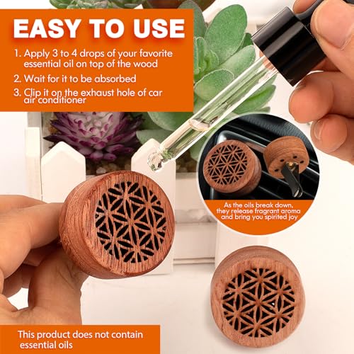 Essential Oil Car Diffuser Wood