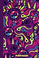 Address Book: Multi Coloured Sea Life Abstract Cover Design Address Logbook, Phone Numbers, Email and Birthday Information, Alphabetical Addresses ... Men, Boys, Girls, 6x9 154480668X Book Cover