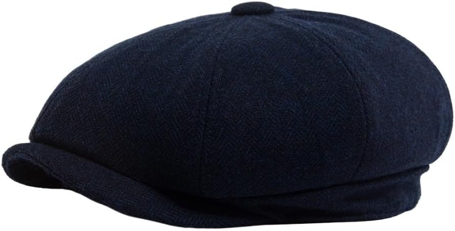 Men's Octagonal Cap Newsboy Caps Vintage Beret Casual Bohemian Versatile Artist's Hat