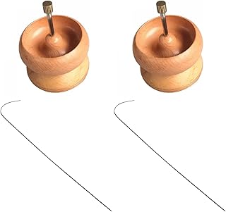 2 Large Wooden Bead Spinners Loader 4.5