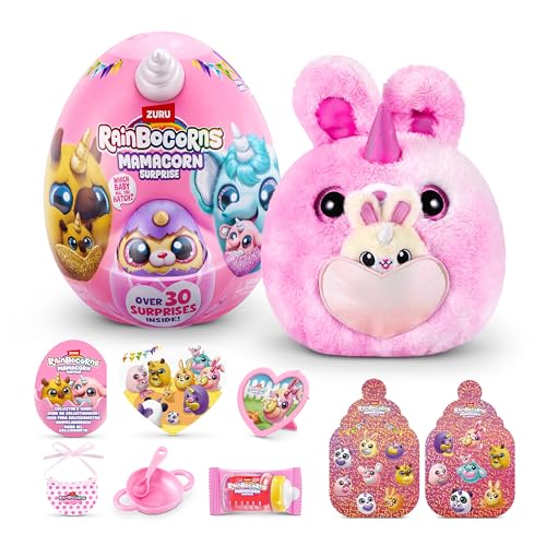Rainbocorns Mamacorn Surprise de ZURU, Peluche Coleccionable para niñas Mayores de 3 años(Trudy)