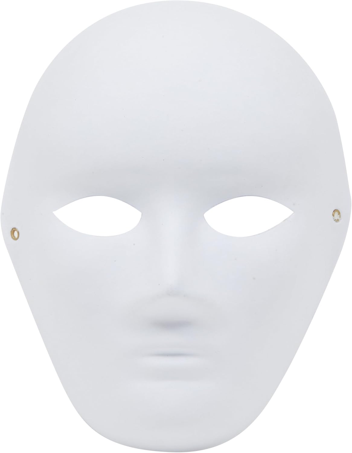 BLUE PANDA Blank Paper Mache Masks to Decorate - 24-Pack White, 2 Sizes - Face Masks to Paint & Custom Mask Crafts