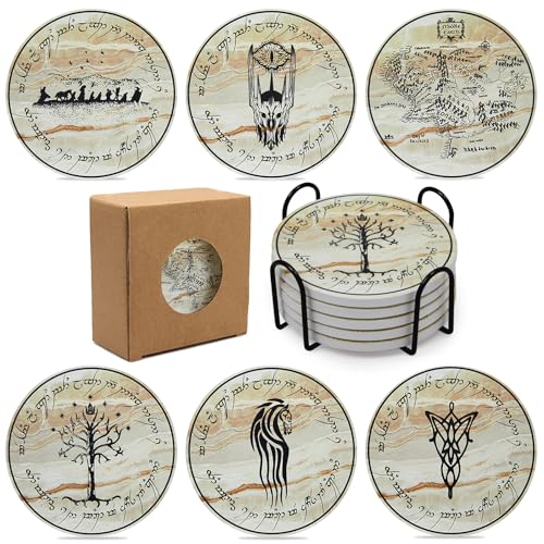 Posavasos absorbentes de Lord Rings para Bebidas, Posavasos LOTR