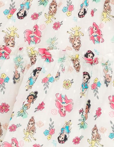 Disney Princess Big Girls' Sleeveless Ruffle Tiered Allover Print Sundress Tusk 8 - image 8