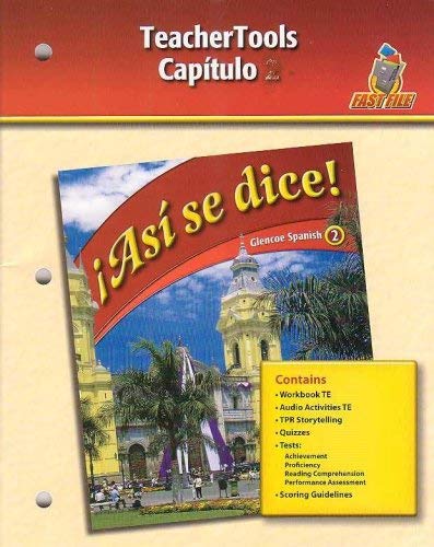 Asi se dice! - Capitulo 10 (Glencoe Spanish 2-Fast File)