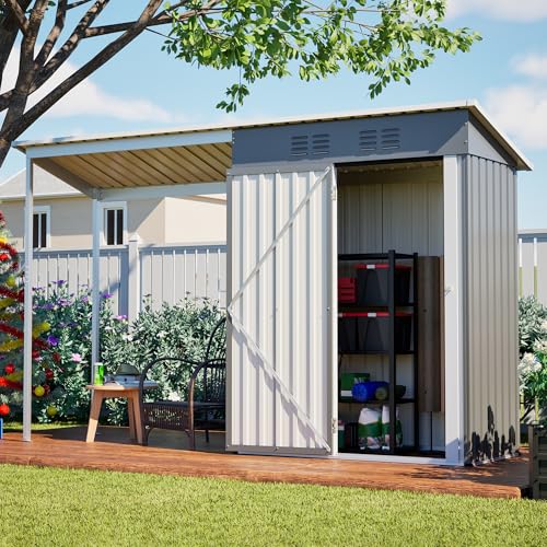 YOPTO 5×3 FT Outdoor Storage Shed & Gazebo Combo,Lean to...